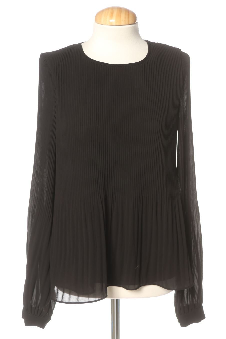 Blouse à manches longues Zara de la taille S, de couleur noir