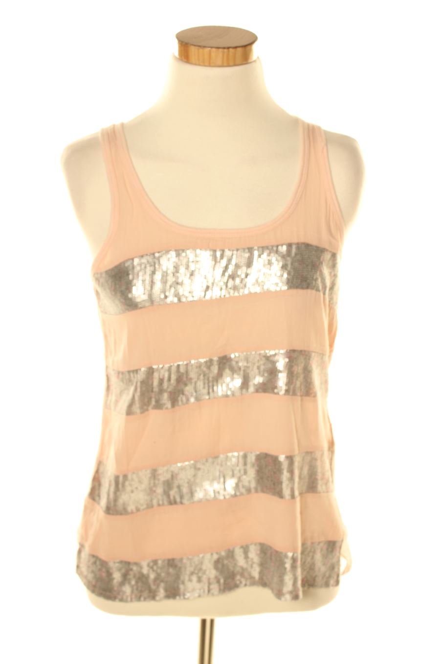 Camiseta sin mangas de Bershka de la talla S, de color rosa