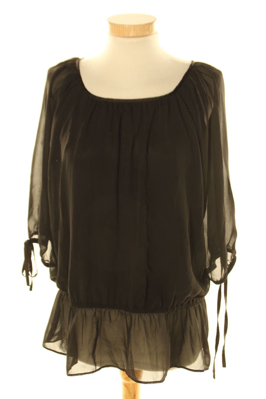 Blouse à manches courtes Camaieu de la taille M, de couleur noir