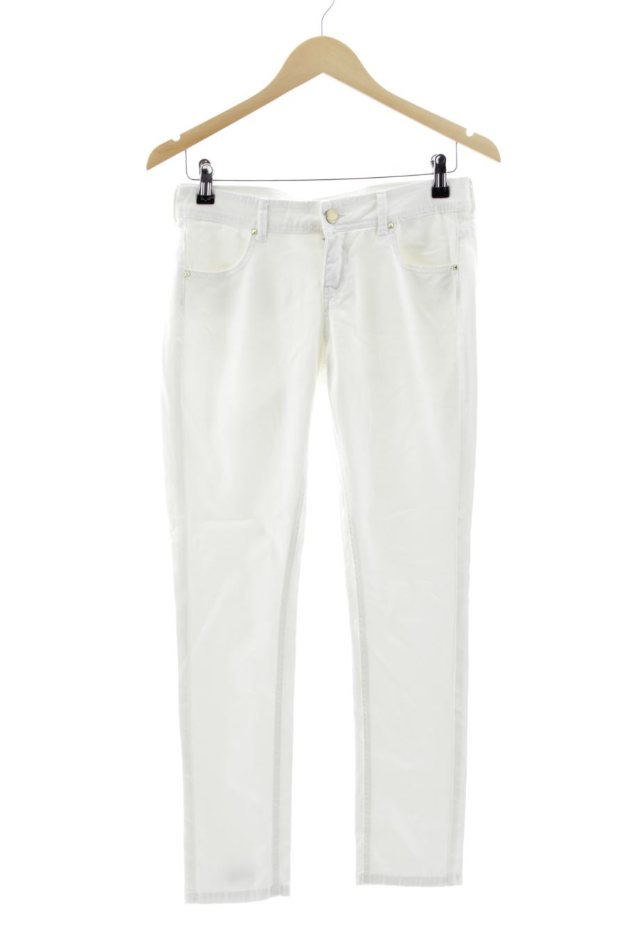 Jeans Growing (CUSTO) de la taille 38, de couleur blanc de denim