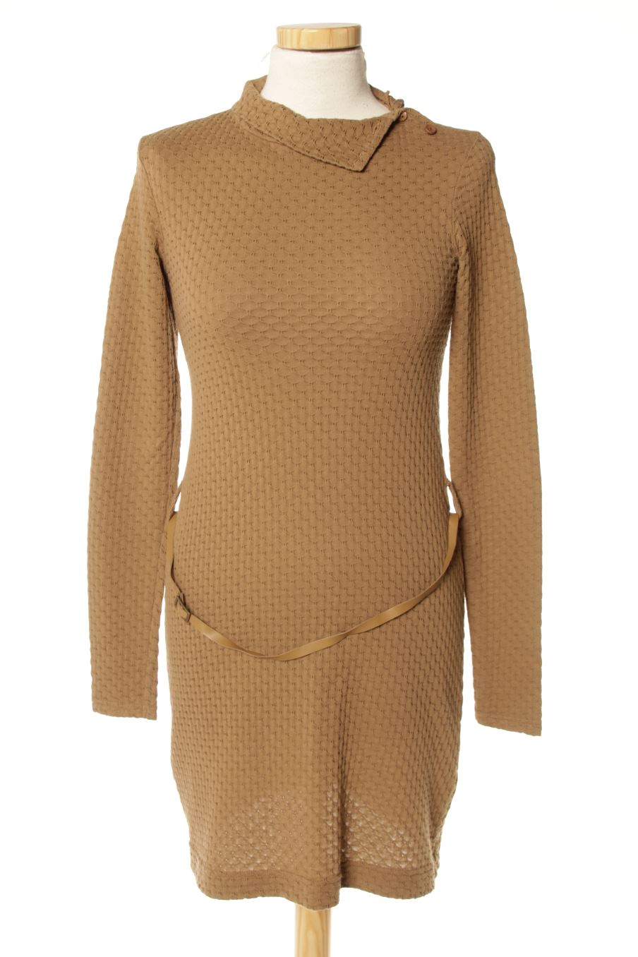 Vestido casual de Stradivarius de la talla S, de color marrón