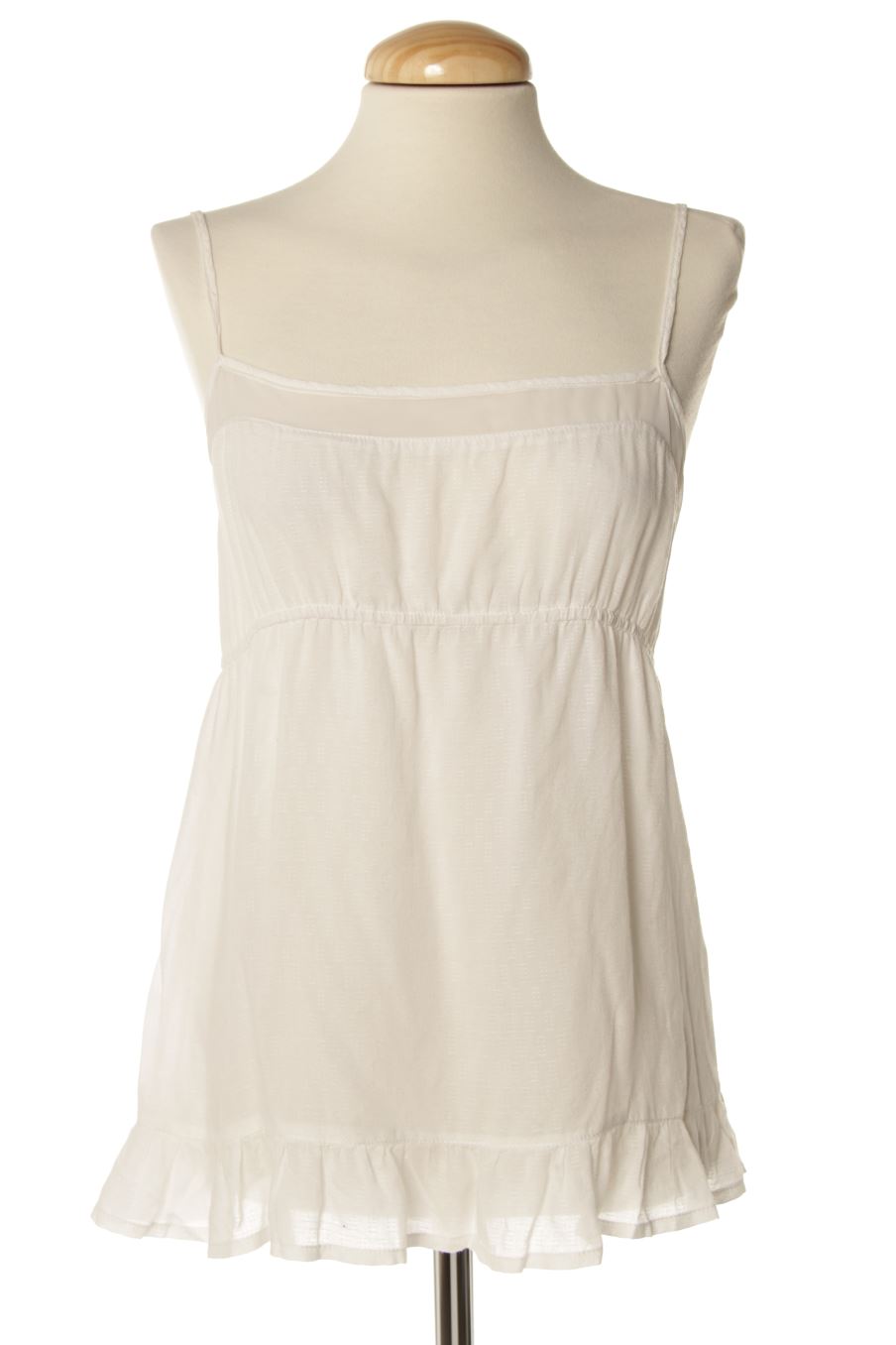 Top Bershka de la taille M, de couleur blanc