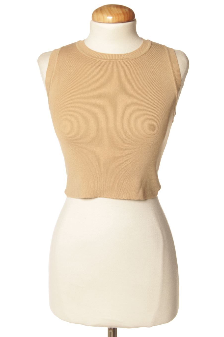 Top de Zara de la talla S, de color beige