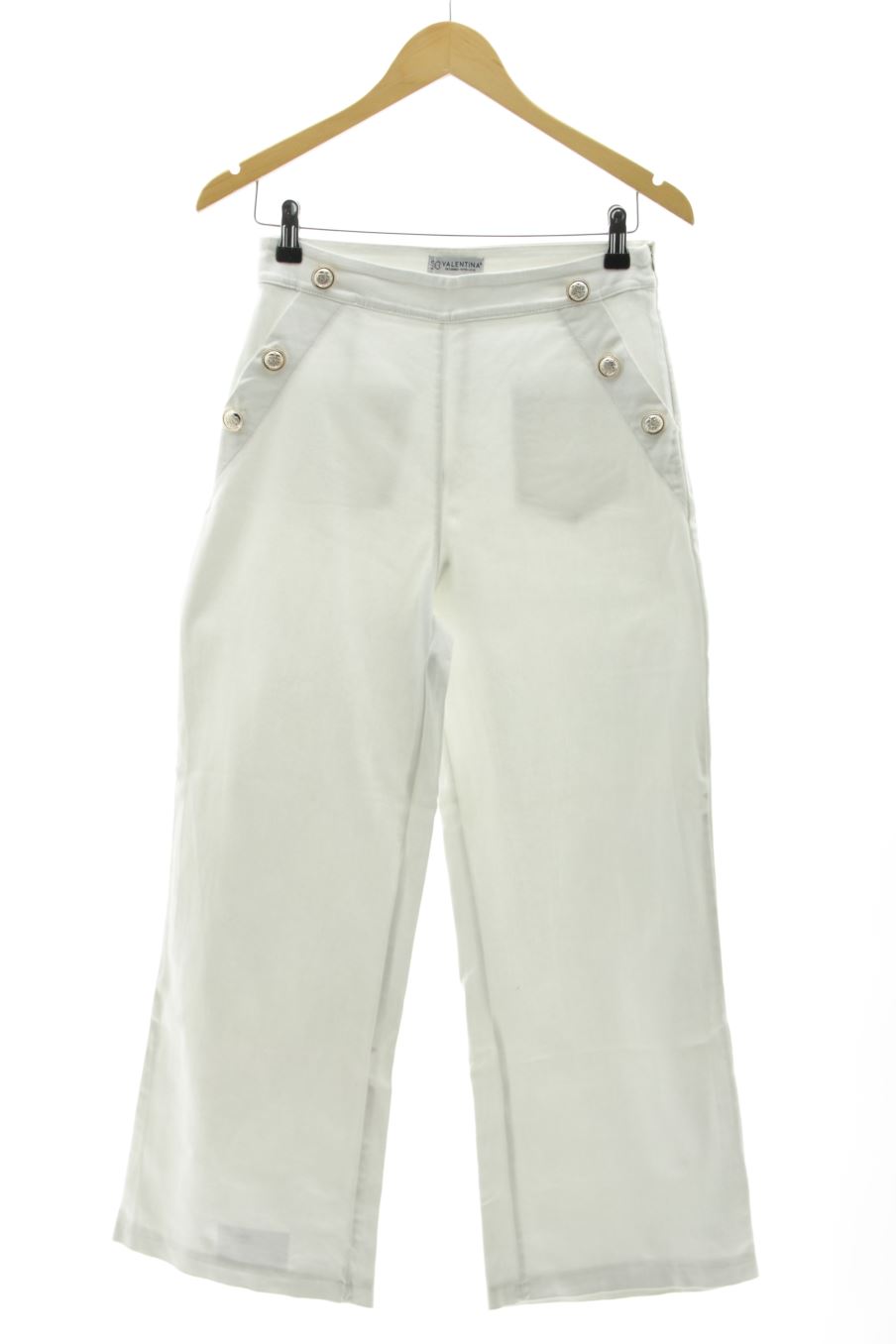 Jeans Valentina de la taille S, de couleur blanc de denim