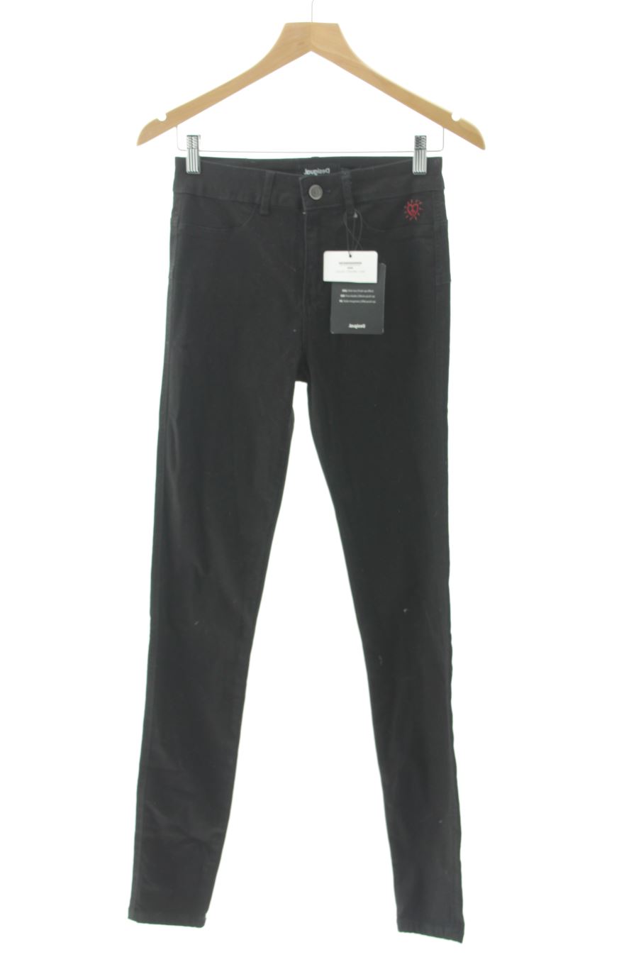Jeans Desigual de la taille 38, de couleur noir de denim