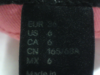 Jeans H&M de la taille 36, de couleur rose de denim