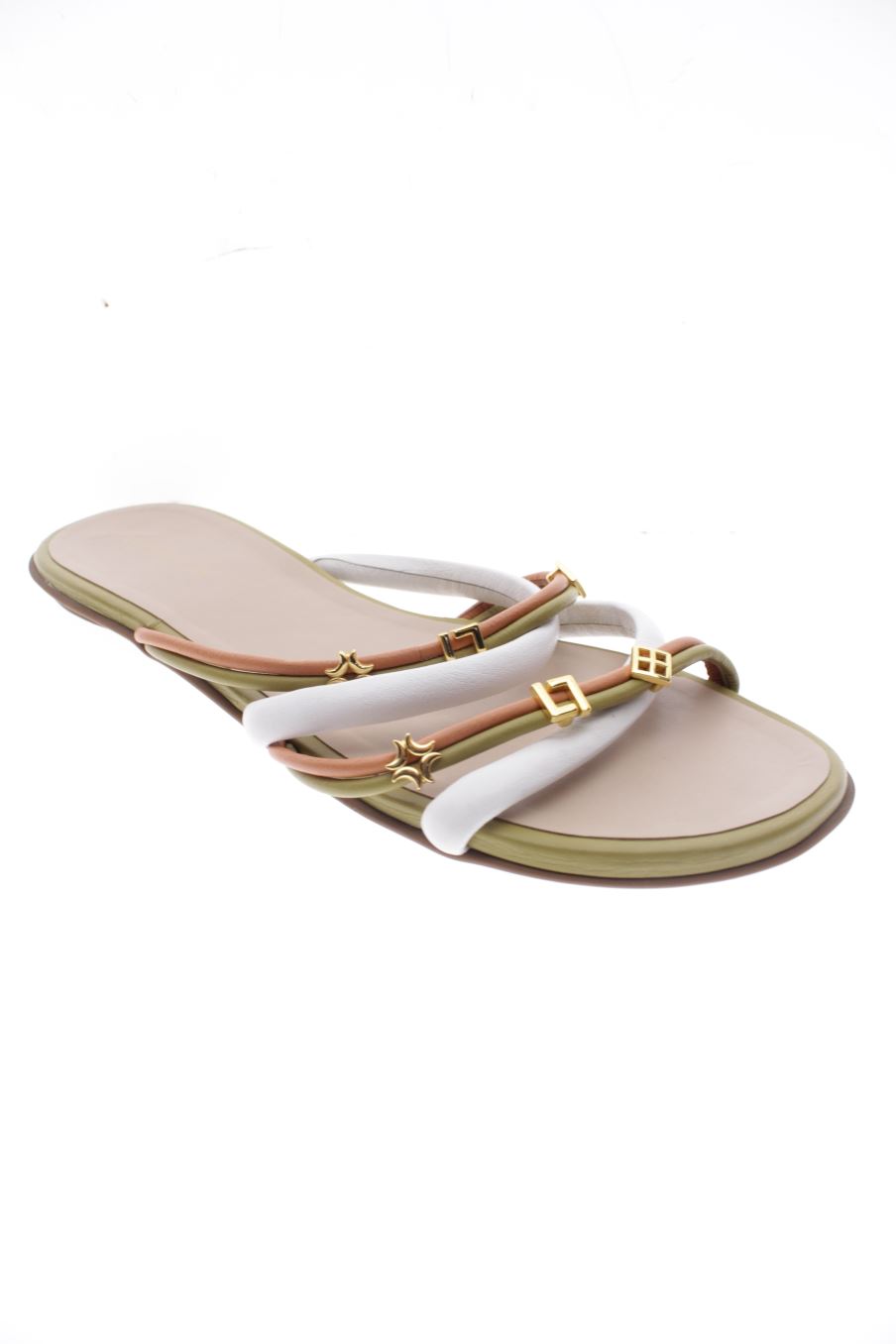 Sandalias planas de LUZ DALUA de la talla 40, de color estampado de