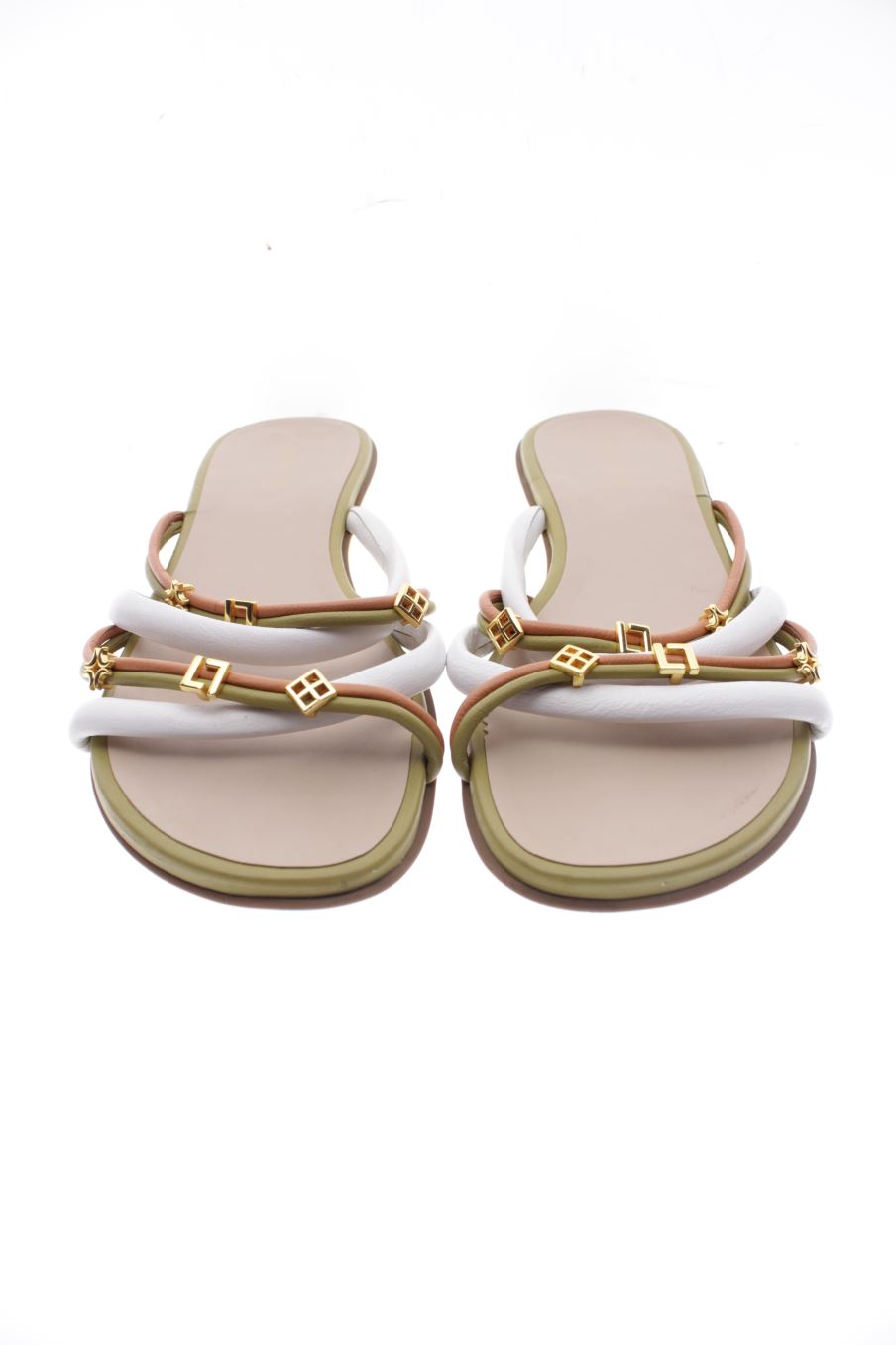 Sandalias planas de LUZ DALUA de la talla 40, de color estampado de