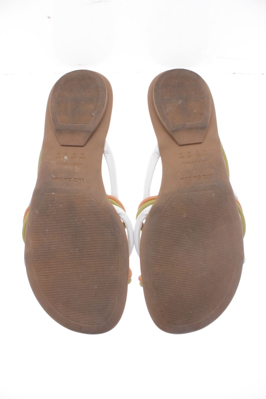 Sandalias planas de LUZ DALUA de la talla 40, de color estampado de