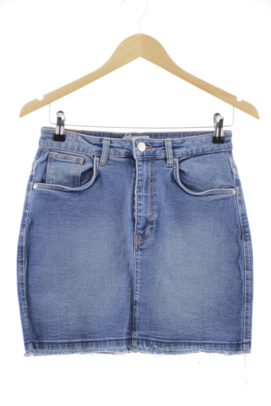 Jupe Trafaluc de la taille M, de couleur bleu de denim
