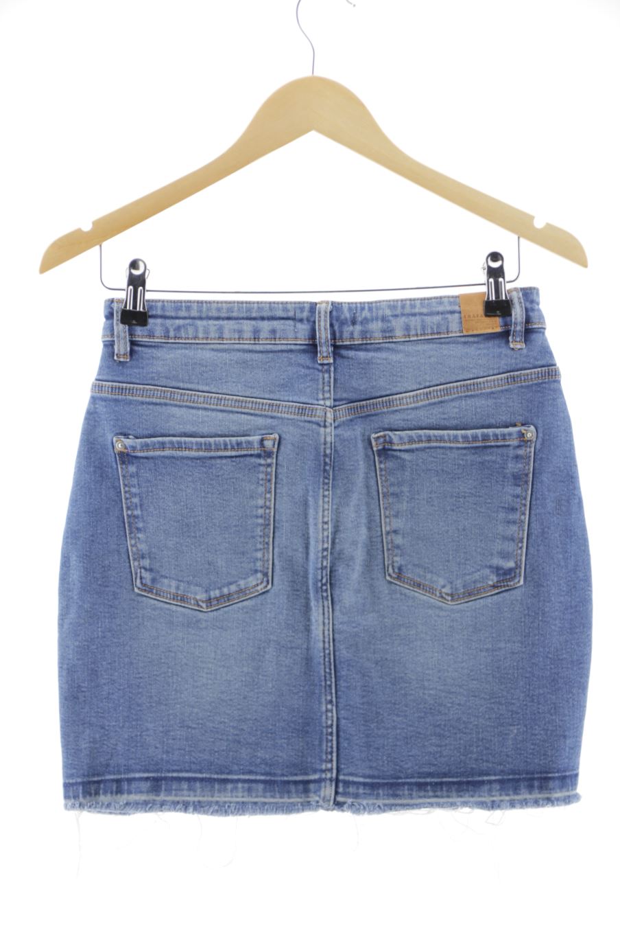 Jupe Trafaluc de la taille M, de couleur bleu de denim