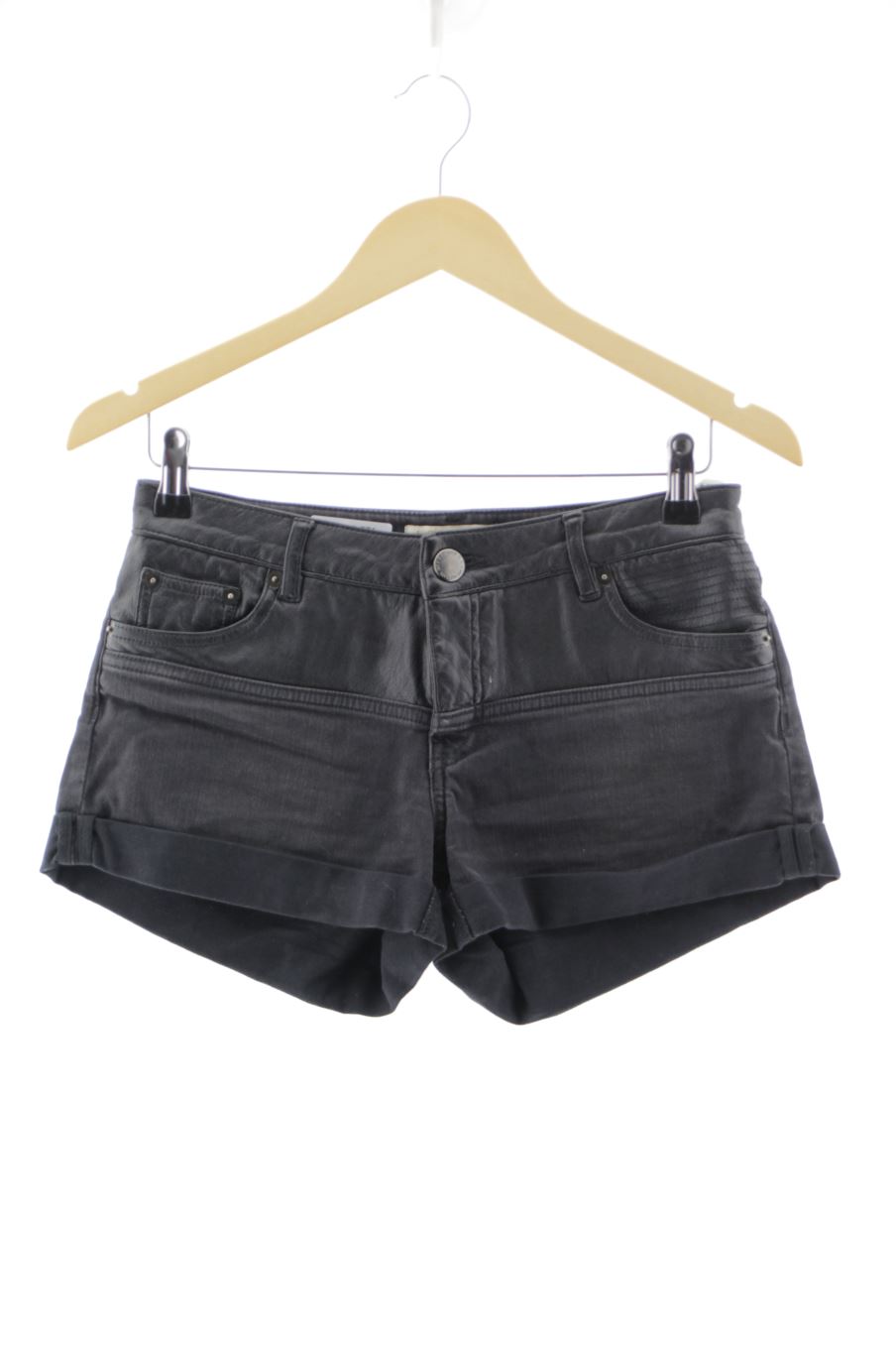 Shorts Maje de la taille 36, de couleur noir de denim