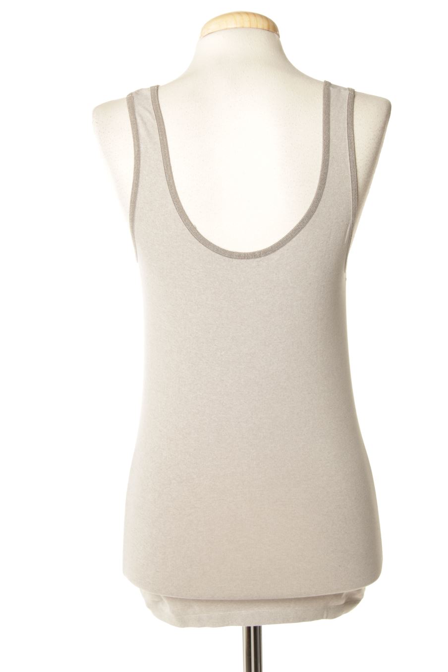 Camiseta sin mangas de Benetton de la talla S, de color gris