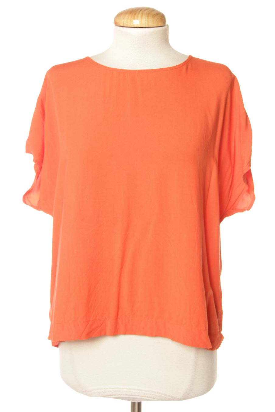 Blouse à manches courtes Weekday de la taille M, de couleur orange