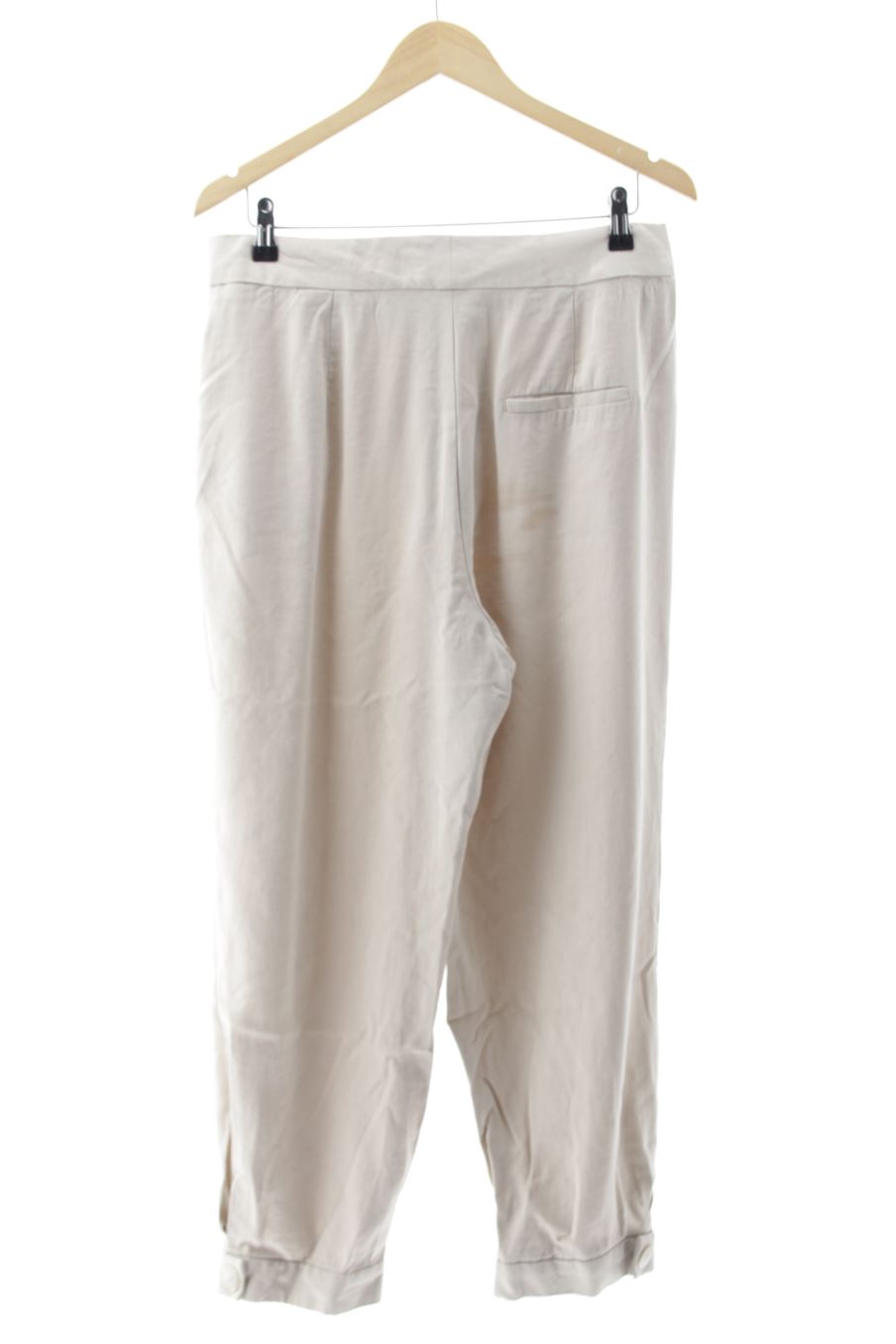 Pantalon Zara de la taille L, de couleur beige