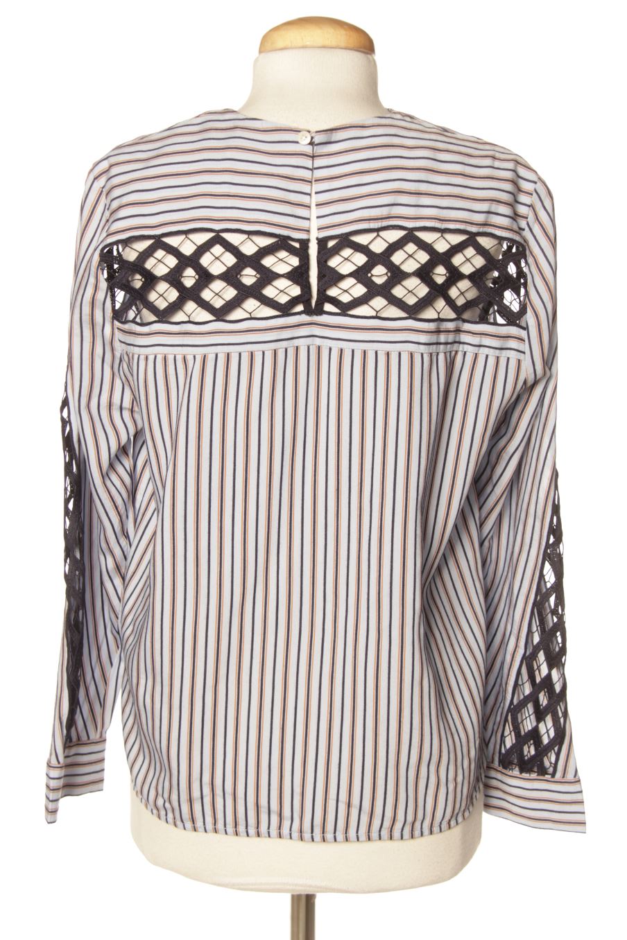 Blouse à manches longues Sandro de la taille S, de couleur rayures