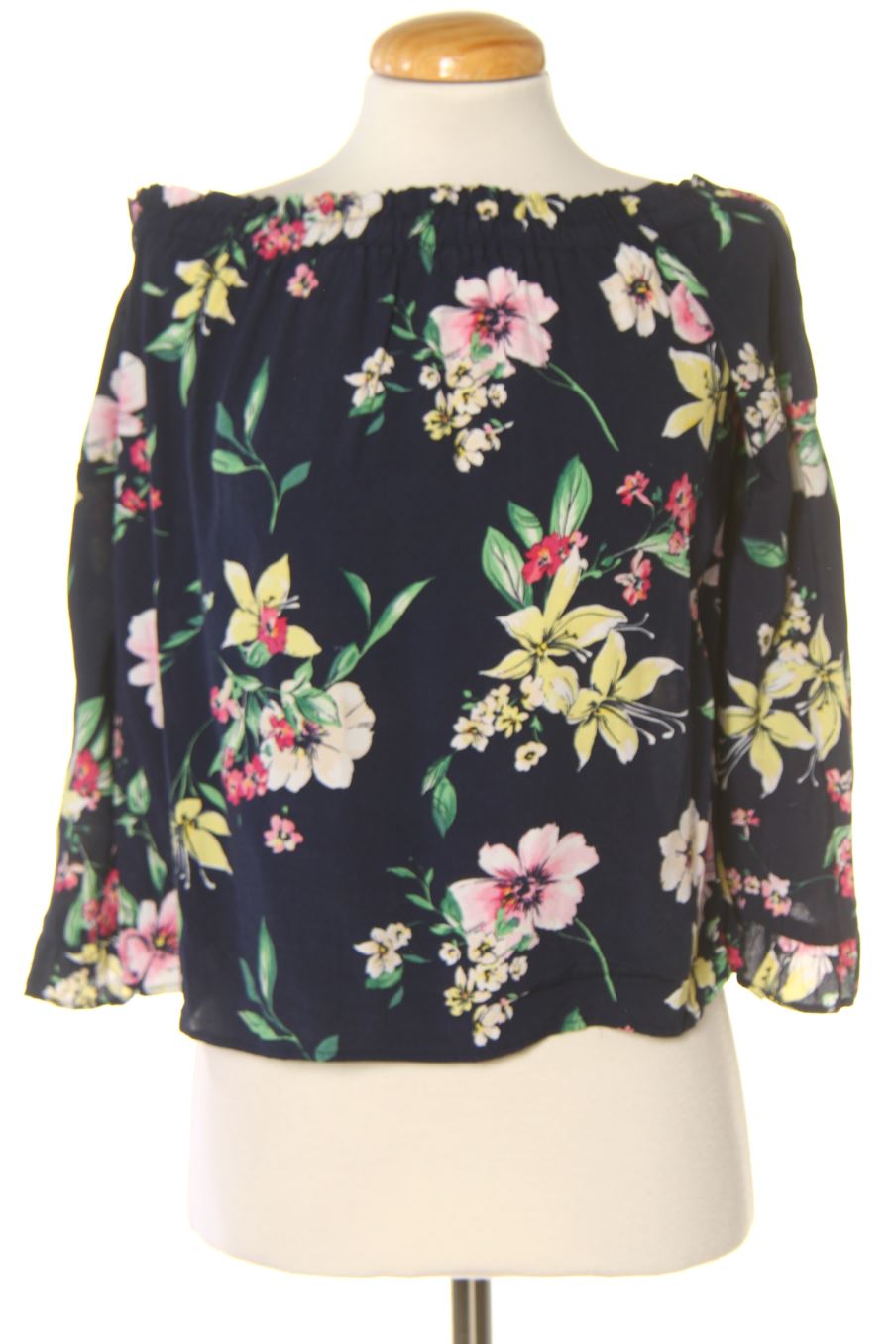Blouse à manches longues Bershka de la taille S, de couleur imprimés