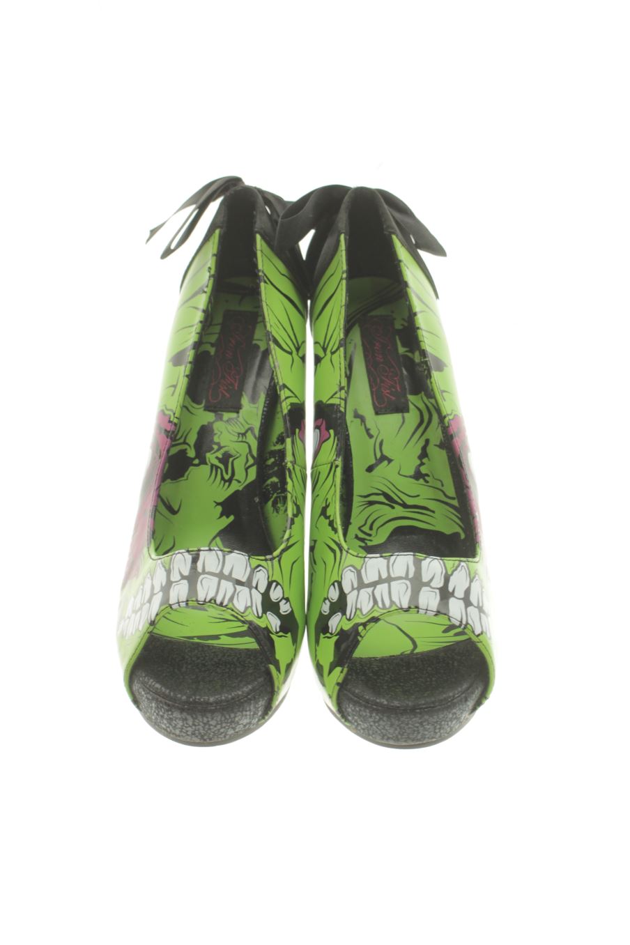 Zapatos de tacon de Iron Fist de la talla 40, de color verde de
