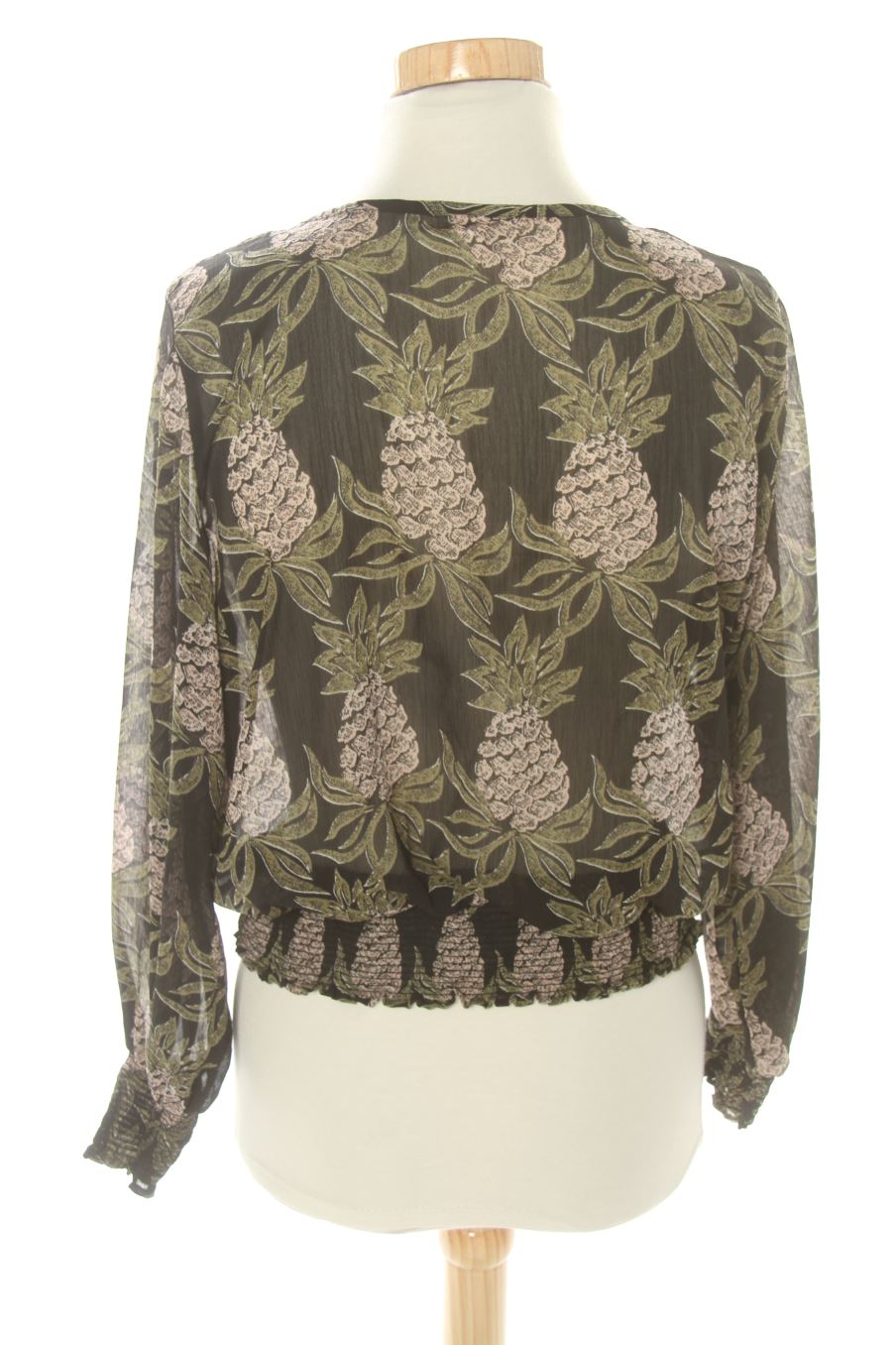 Blouse à manches longues H&M de la taille 36, de couleur vert