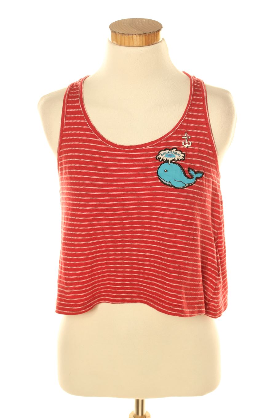 Camiseta sin mangas de FB sister de la talla XS, de color rayas
