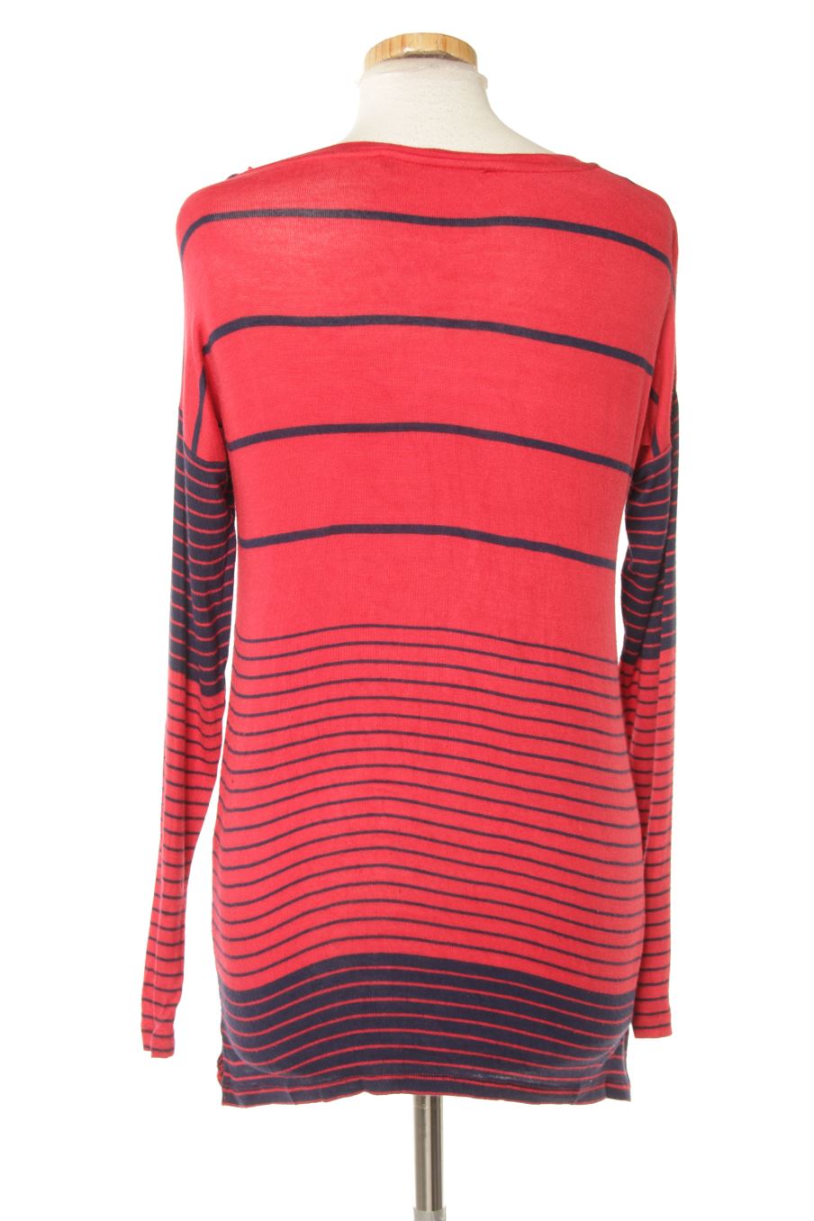 T-shirt à manches longues Stradivarius de la taille S, de couleur rayures