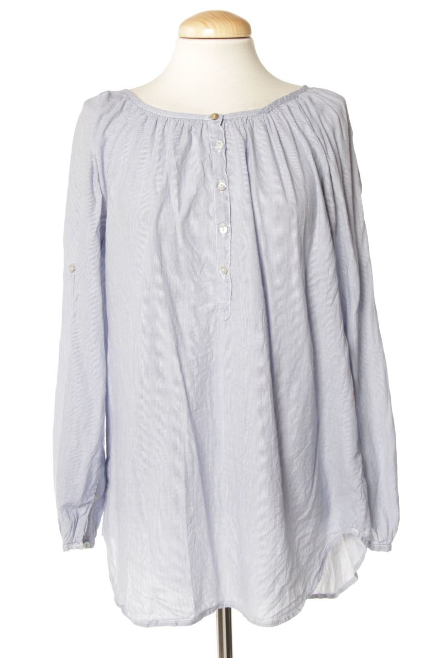 Blouse à manches longues H&M de la taille 36, de couleur bleu