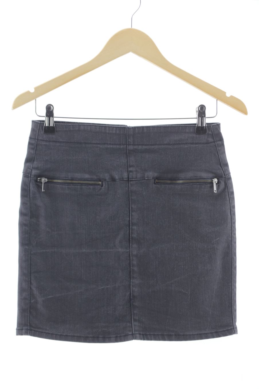 Jupe Trafaluc de la taille 38, de couleur noir de denim
