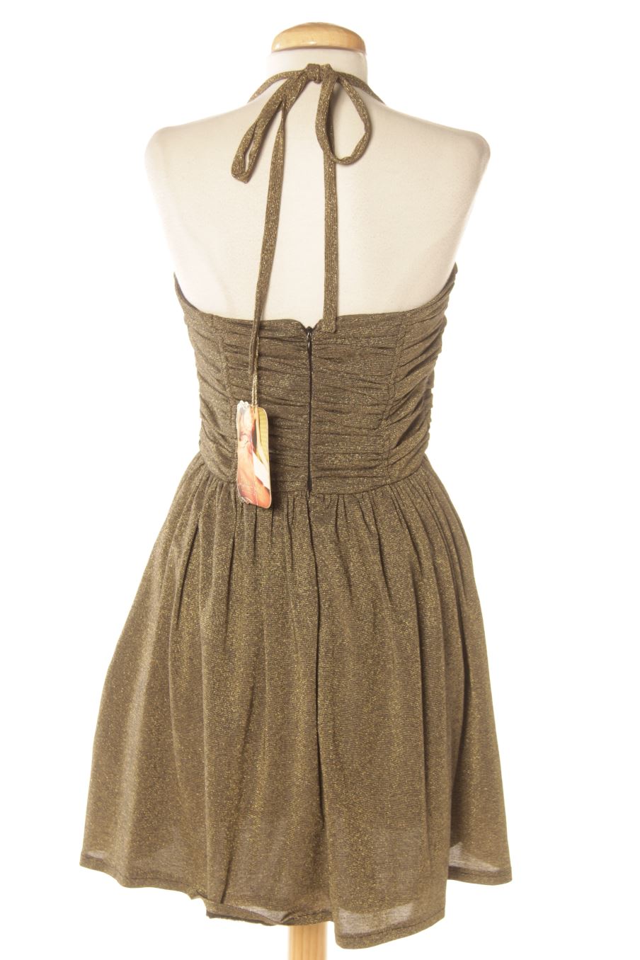 Vestido elegante de Green coast de la talla S, de color dorado