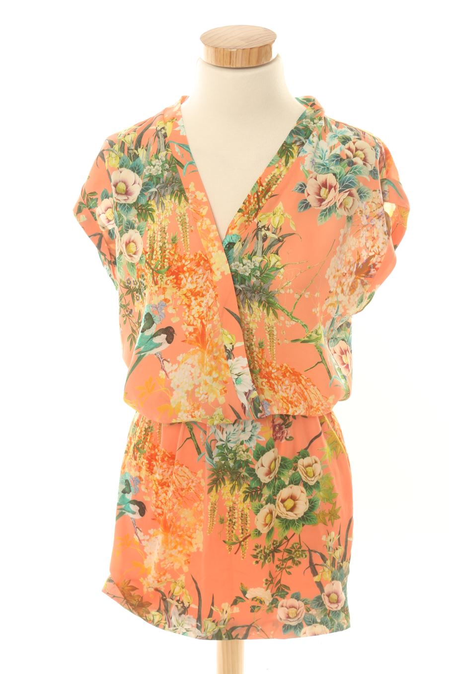 Robe casual Trafaluc de la taille XS, de couleur fleurs