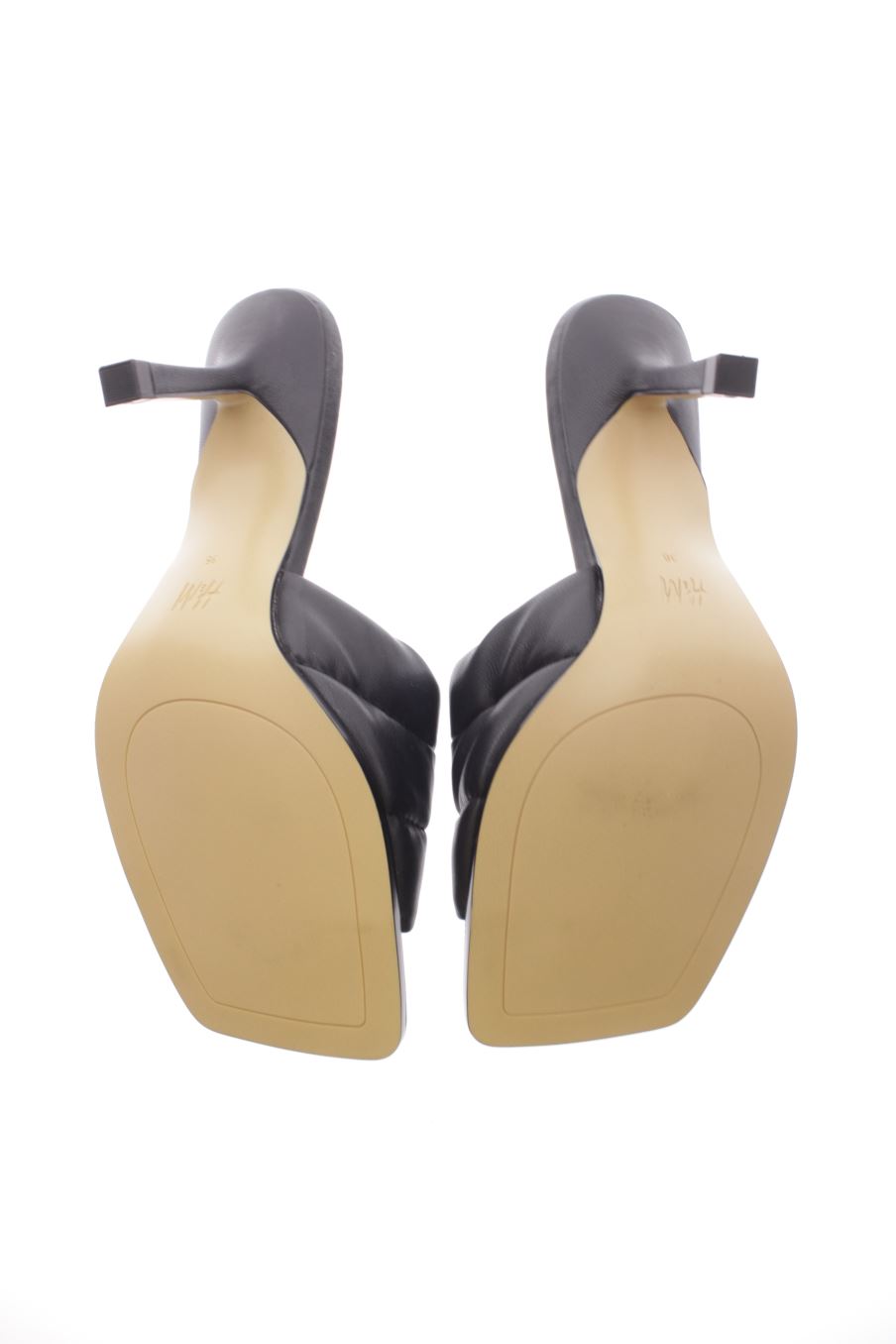 Sandalias tacon de H&M de la talla 36, de color negro de