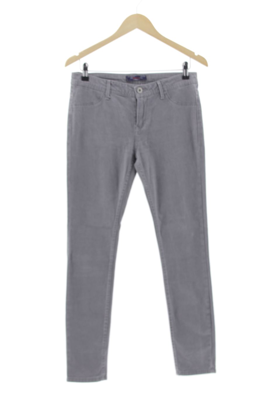 Vaquero de Bershka de la talla 38, de color gris de ropa vaquera