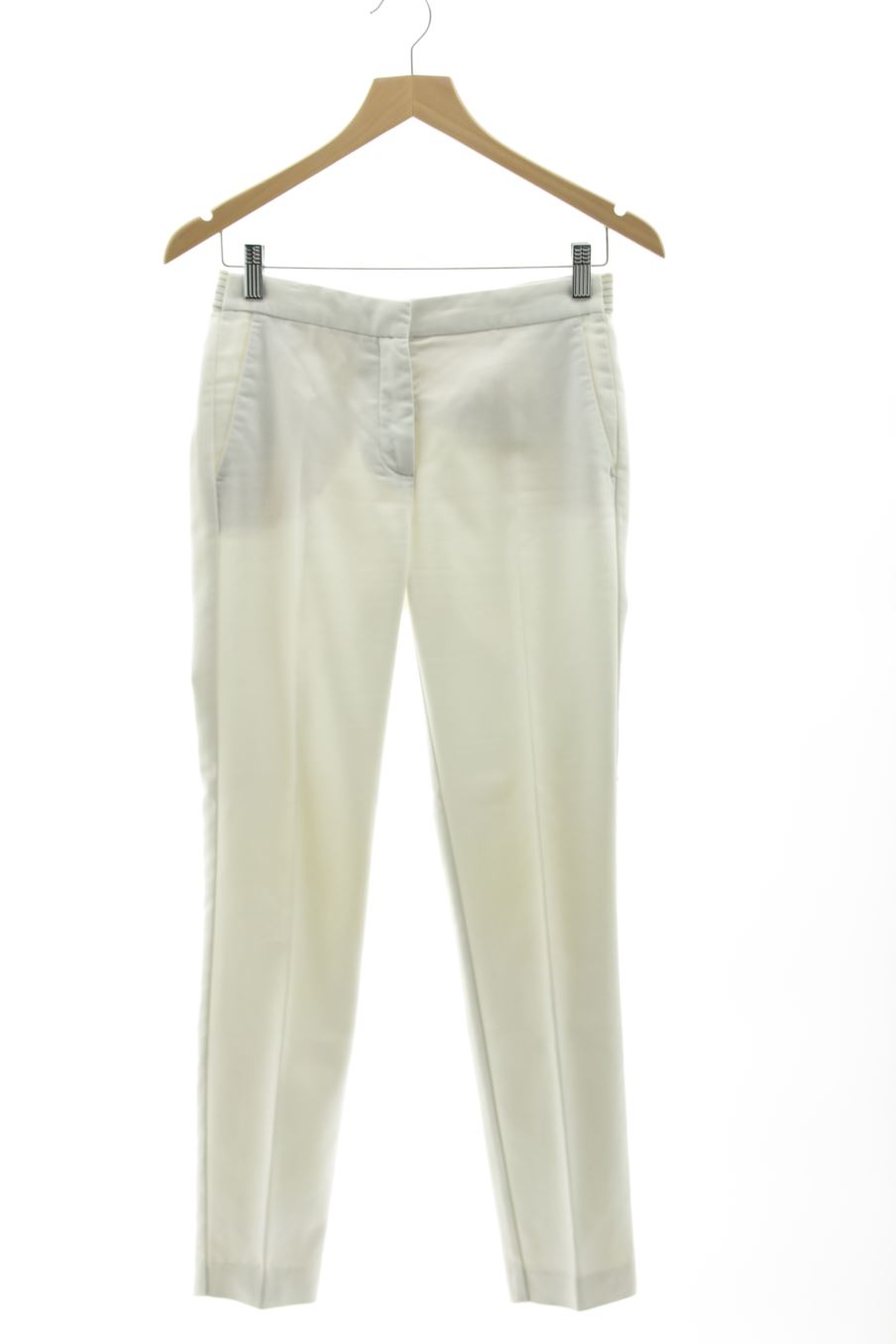 Pantalon Zara de la taille XS, de couleur blanc