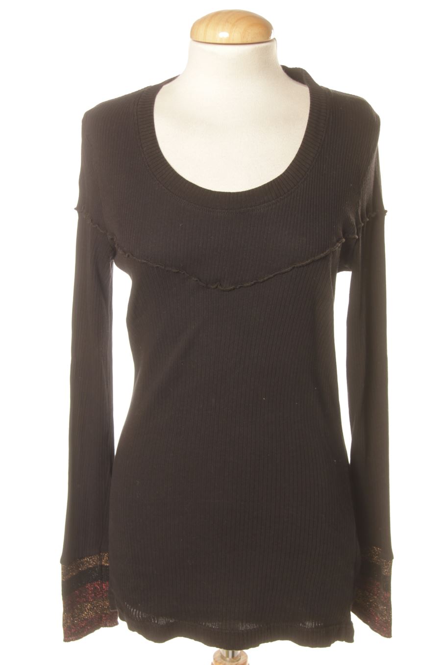 Maglietta a maniche lunghe de Desigual de la talla S, de color nero