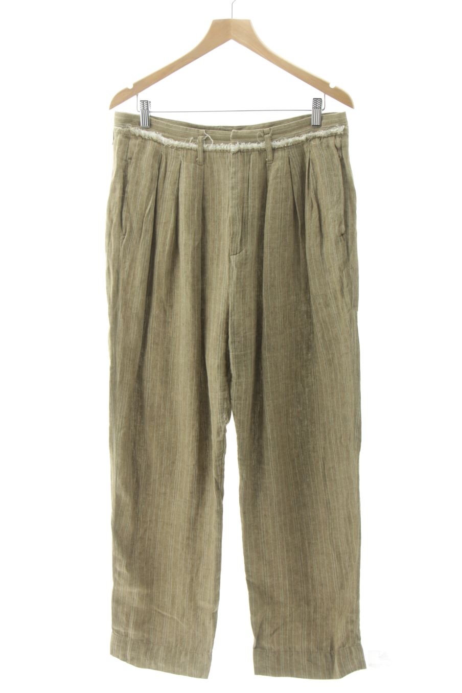 Pantaloni casual de Zara de la talla L, de color righe