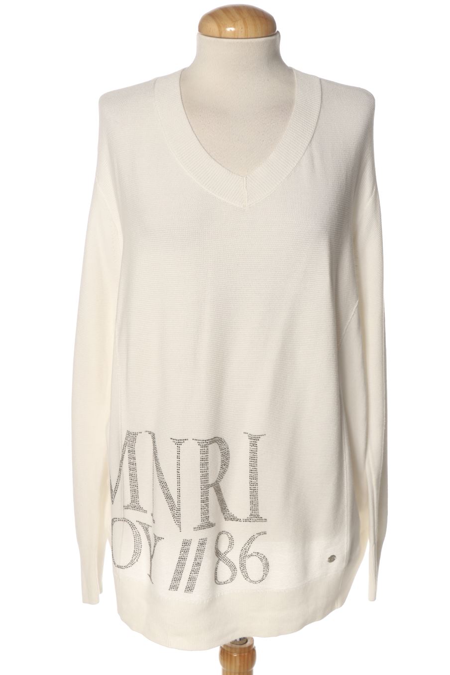 Pull monari de la taille M, de couleur blanc