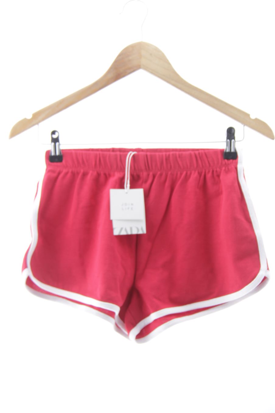 Pantalon corto de deporte de Zara de la talla S, de color rojo