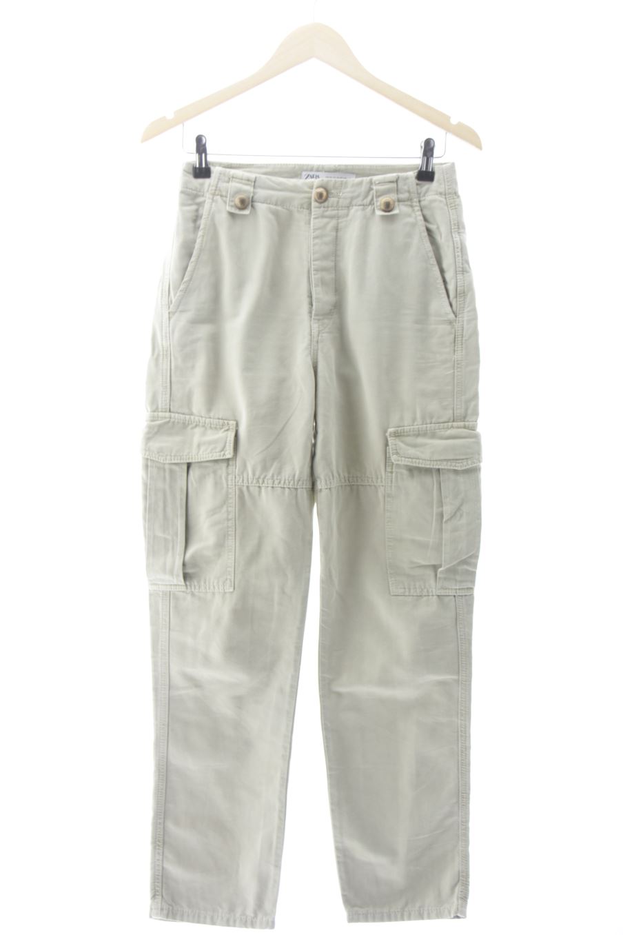 Jeans de Zara de la talla XS, de color verde