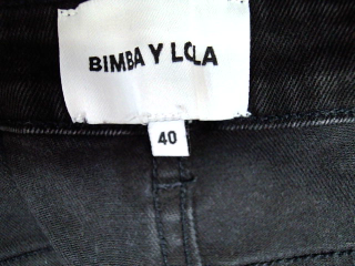 Jeans BIMBA Y LOLA de la taille 40, de couleur noir de denim