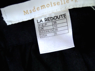 Jupe Mademoiselle R de la taille 38, de couleur noir
