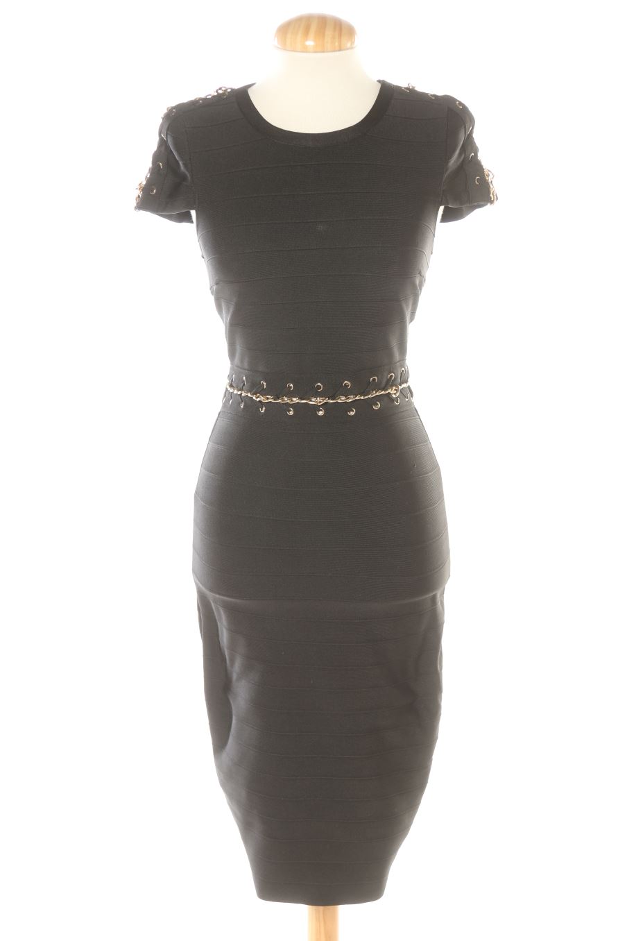 Vestido casual de FASHION COLLECTION de la talla S, de color negro