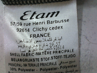 T-shirt Etam de la taille S, de couleur vert