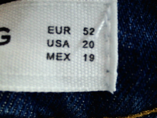 Vaquero de Mango de la talla 52, de color azul de ropa vaquera