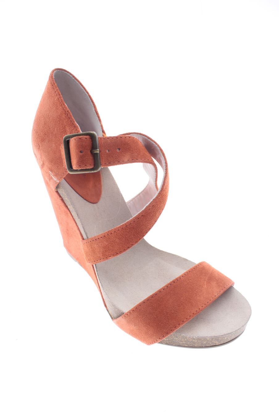 Sandales à talons de Logan de la taille 39, de couleur orange de