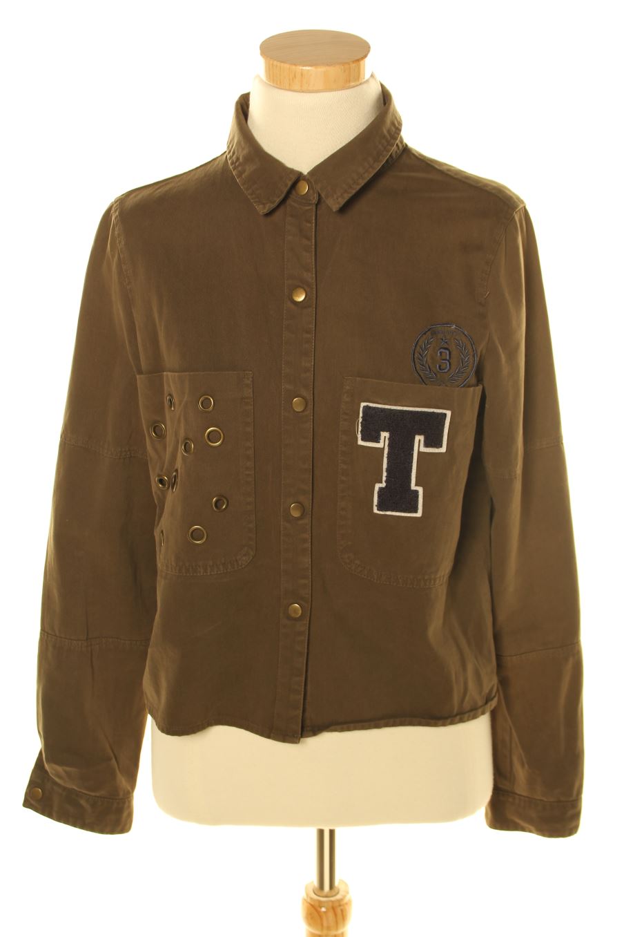 Chemise Trafaluc de la taille XS, de couleur vert