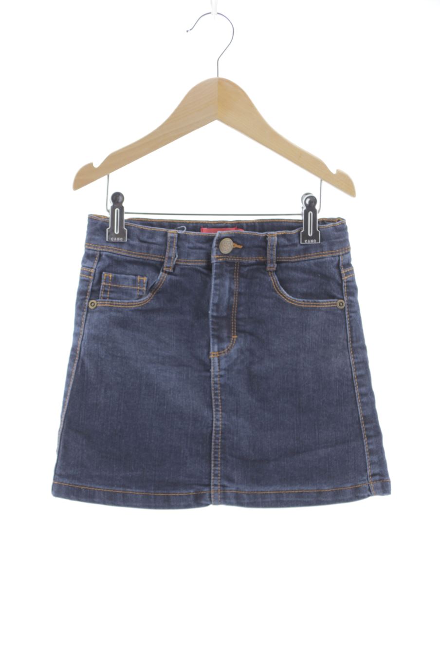 Jupe Tissaia de la taille 8 ans de denim de seconde main