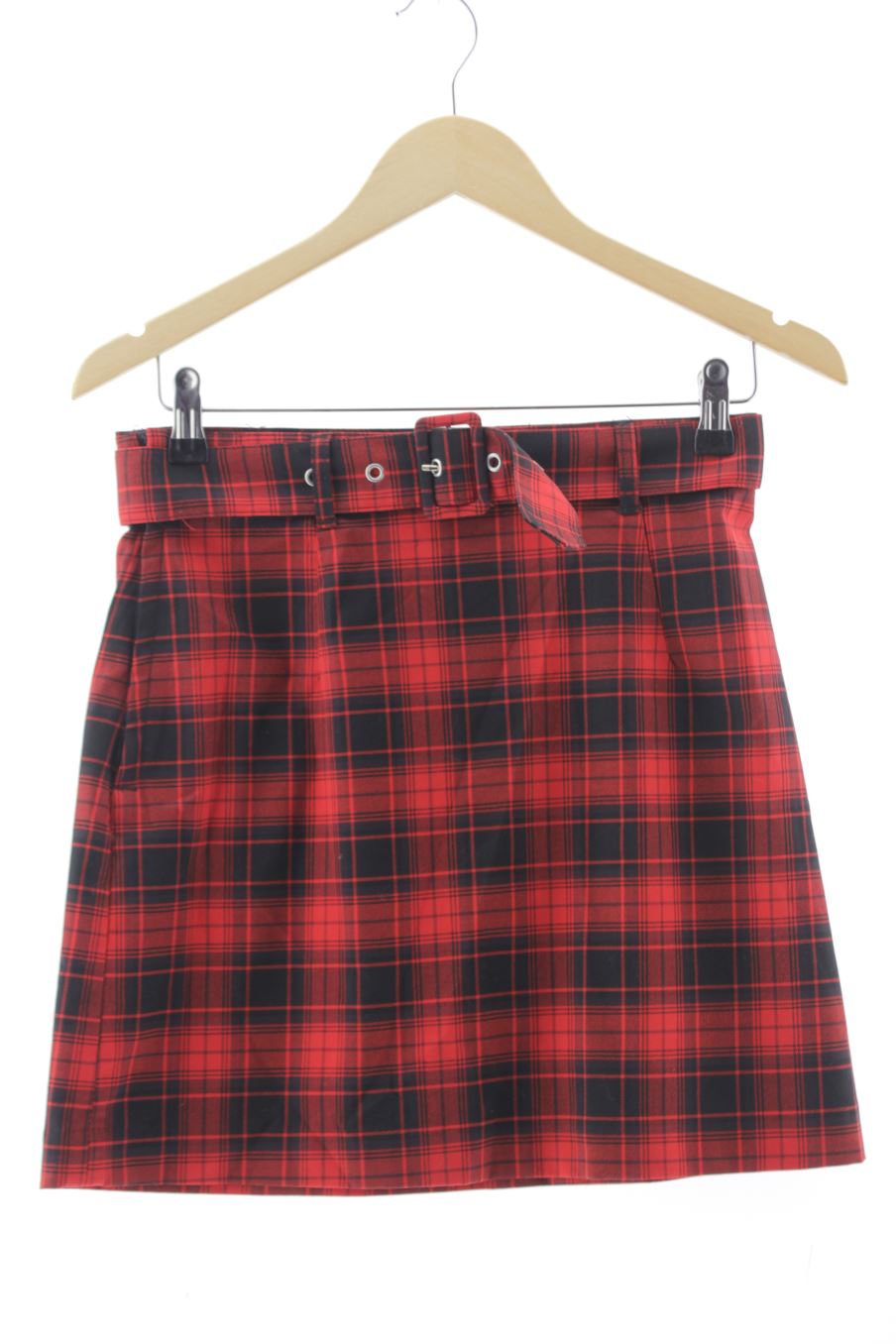 Falda de H&M de la talla 38, de color cuadros