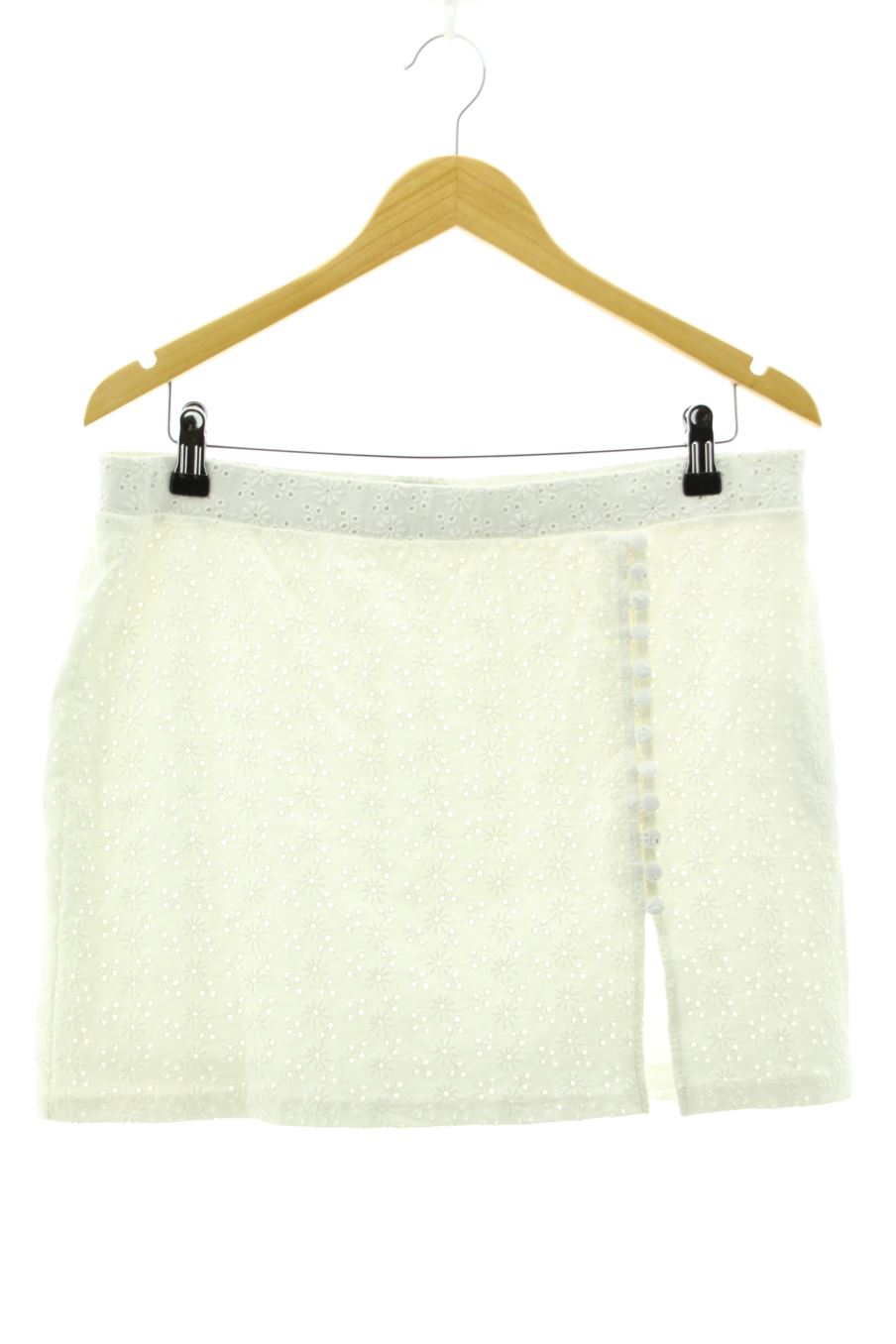 Falda de Bershka de la talla XL, de color blanco