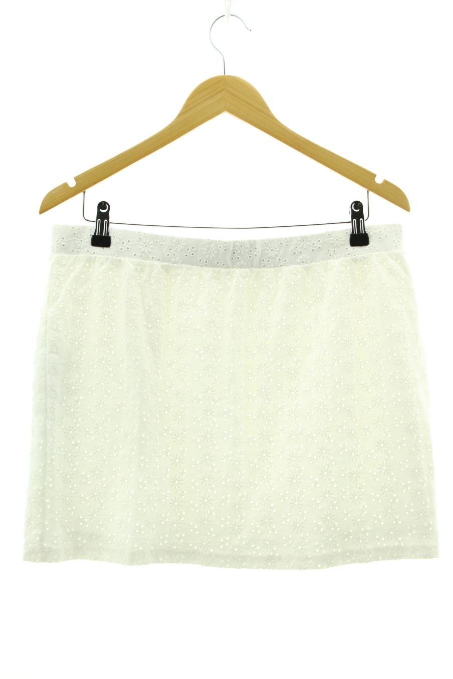 Falda de Bershka de la talla XL, de color blanco