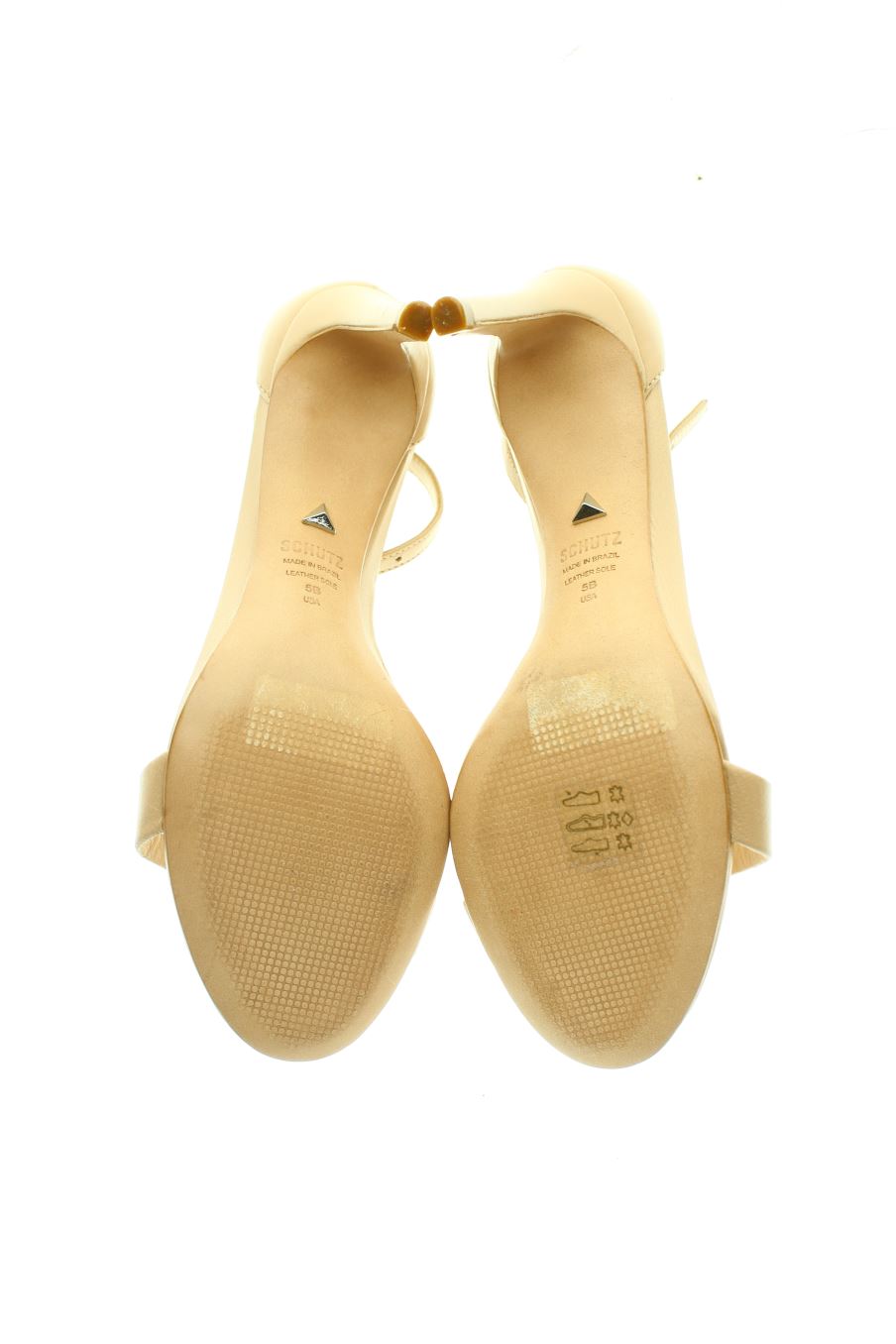 Sandalias tacon de Schutz de la talla 36, de color rosa de