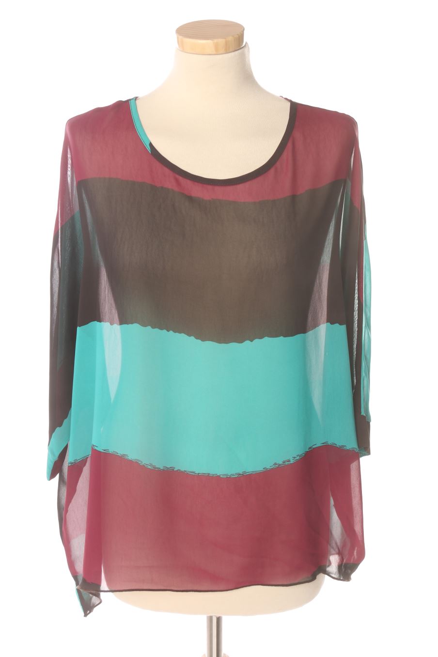 Blouse à manches courtes DJT de la taille S, de couleur imprimés